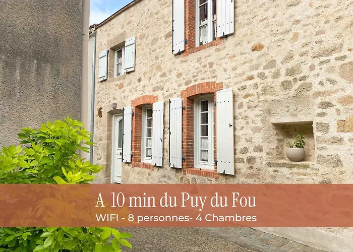 Le Logis De La Forge Grand De 8 Personnes A 10 Min Du Puy Dufou 度假居 Mortagne-sur-Sevre